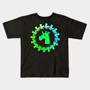 Color Me Green Unicorn Kids T-Shirt